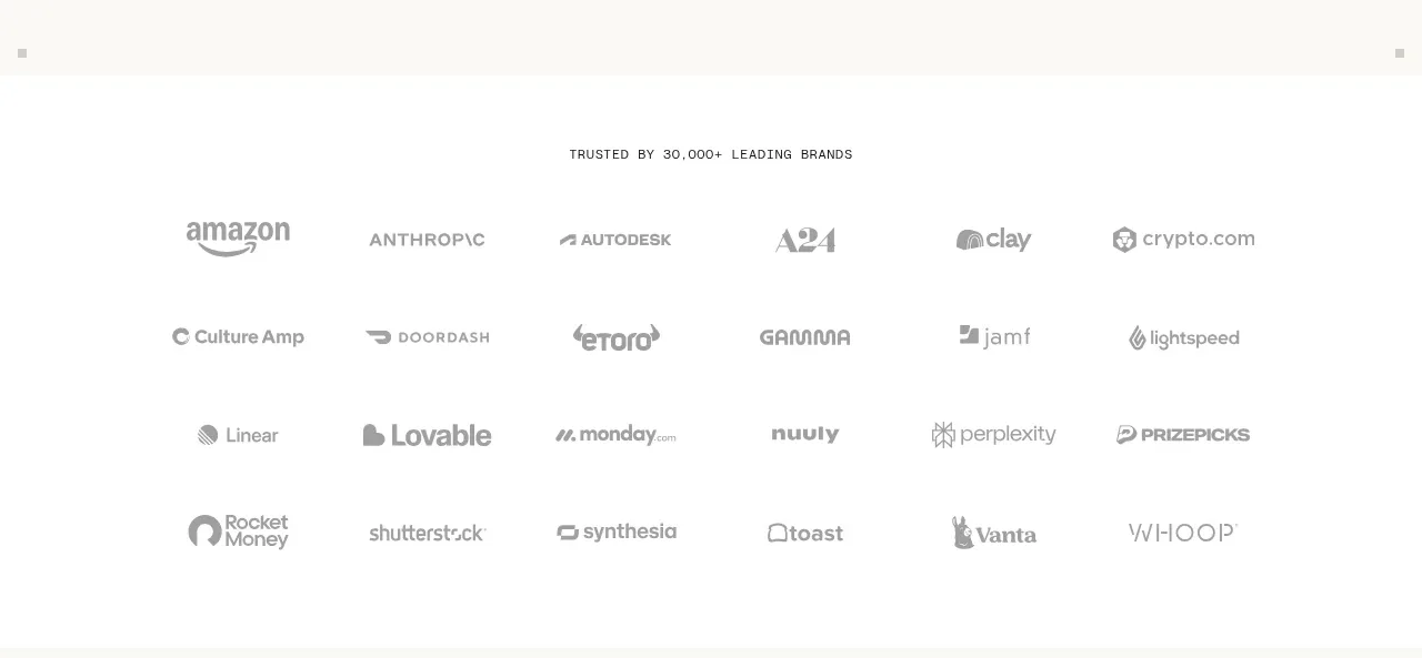 intercom.com logo cloud component