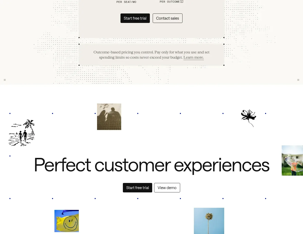 intercom.com pricing table component