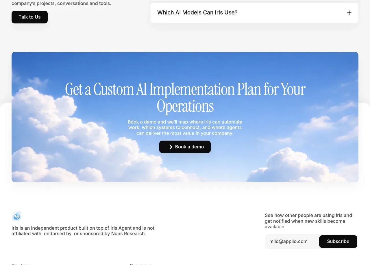 Iris faq component