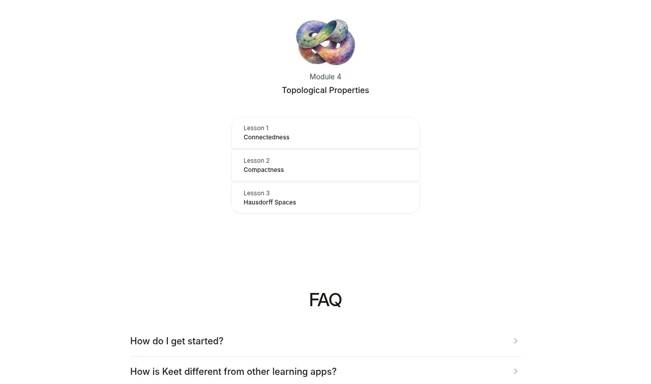 Keet faq component