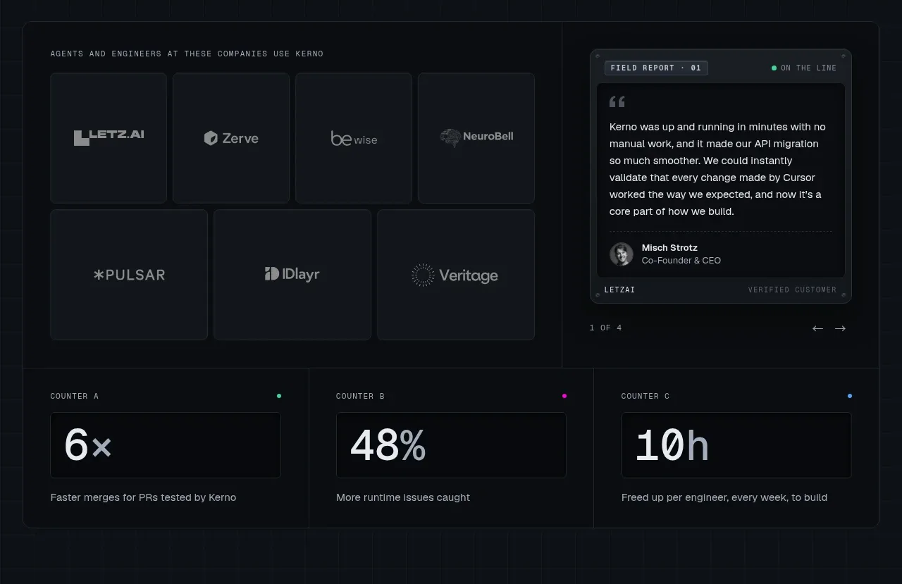 Kerno 1.0 logo cloud component