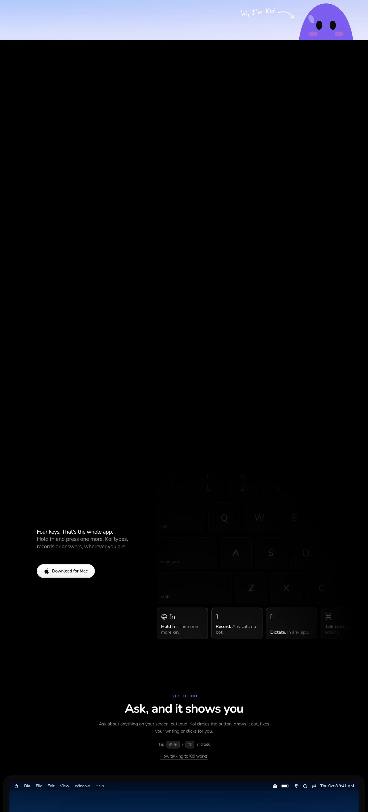 Koi feature grid component