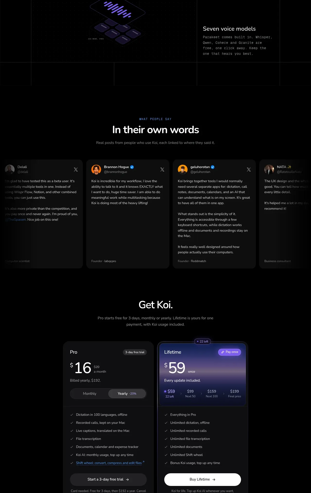 Koi feature grid component