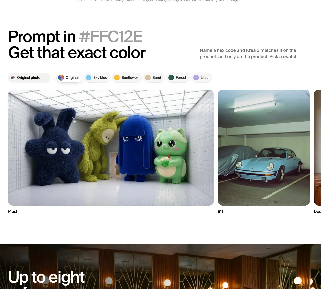 Krea 3 feature grid component