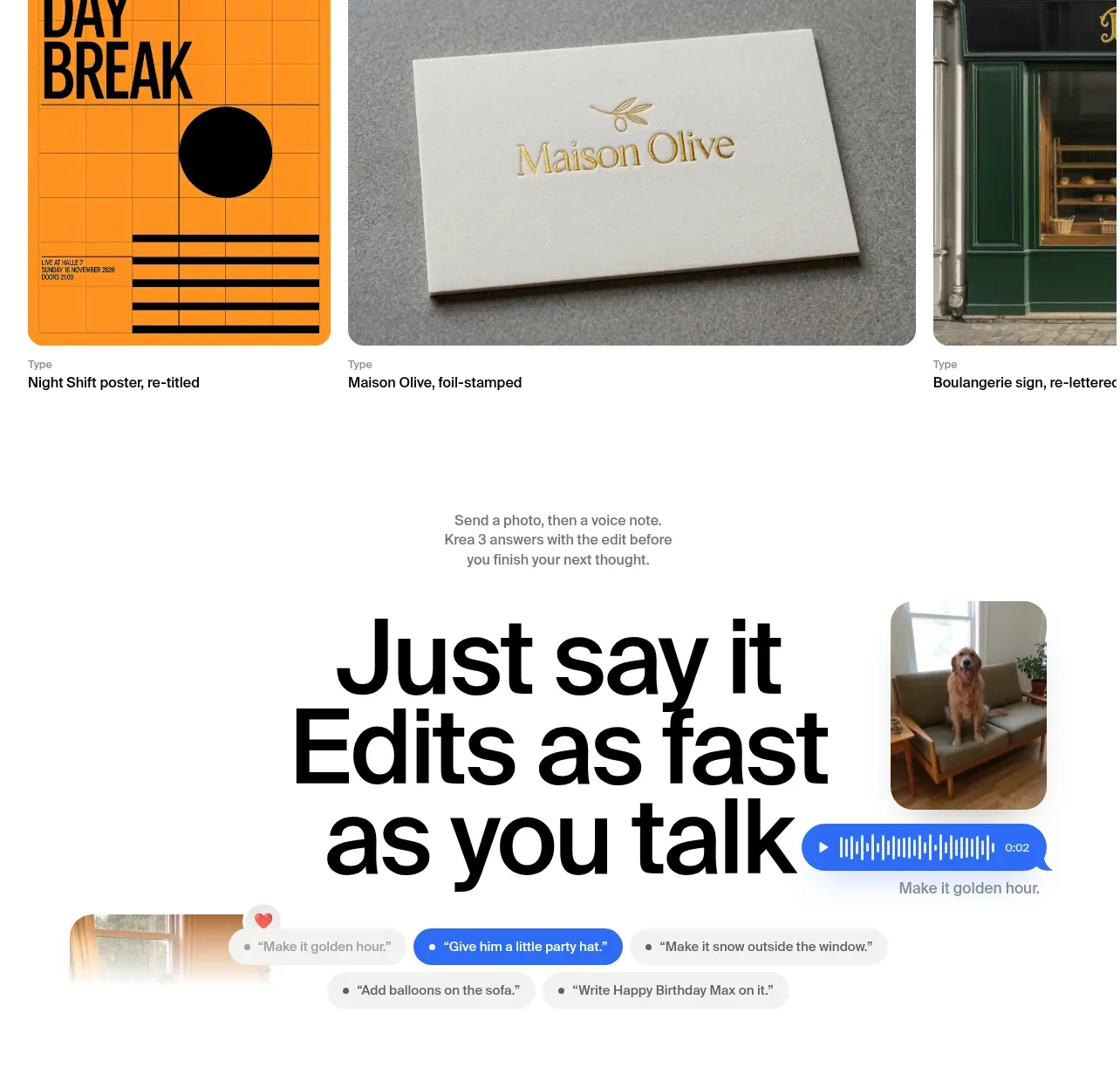 Krea 3 gallery component