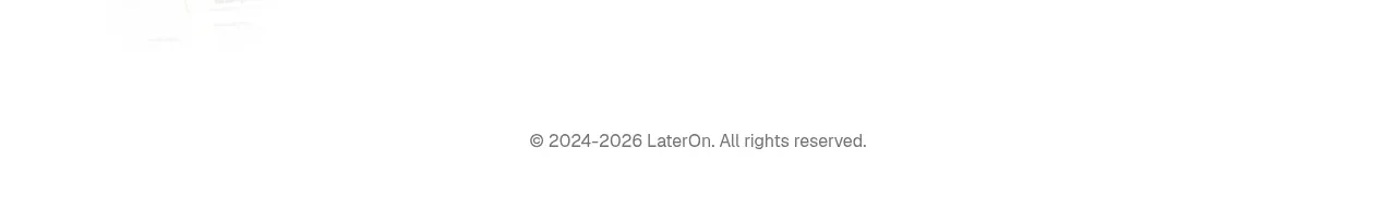 LaterOn v2: The agentic email plaftform footer component