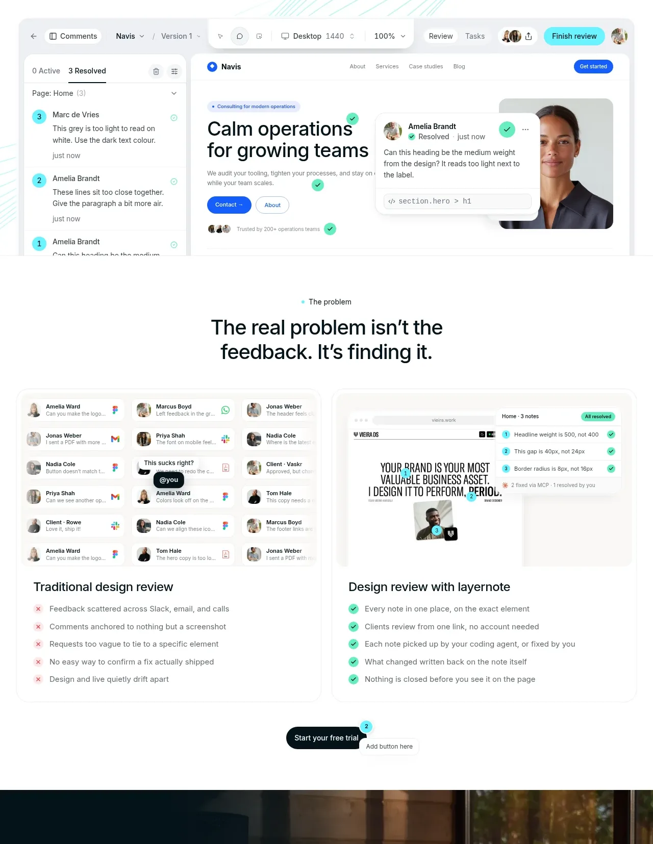 layernote feature grid component
