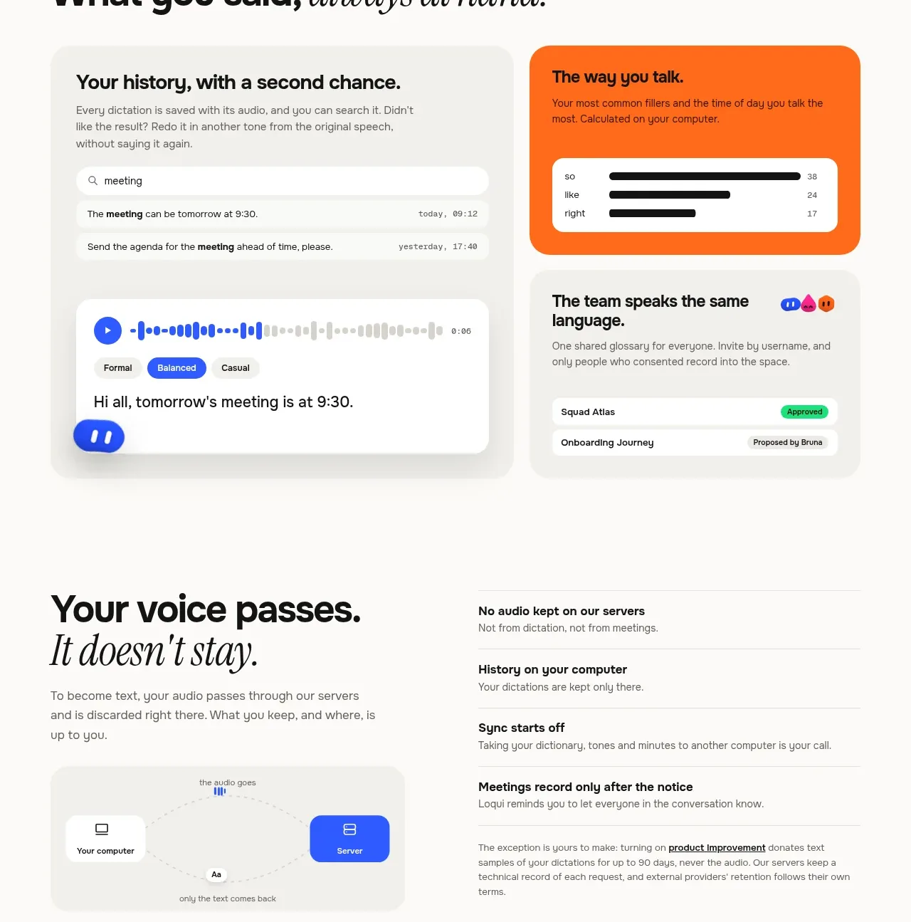 Loqui feature grid component