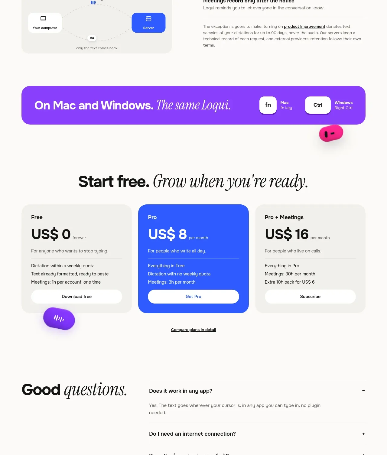 Loqui feature grid component