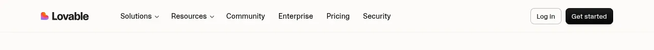 Lovable Growth Tools navigation component