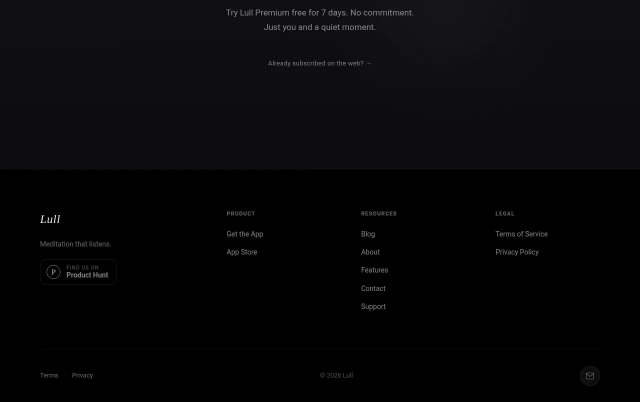 Lull footer component