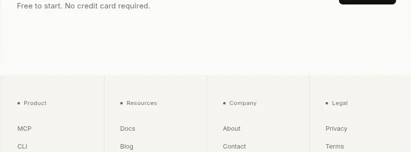Lune call to action component