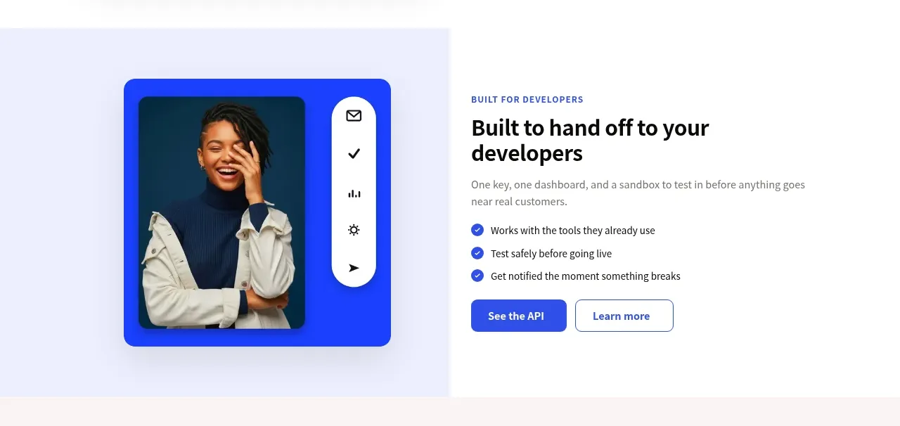 Mailyte feature grid component