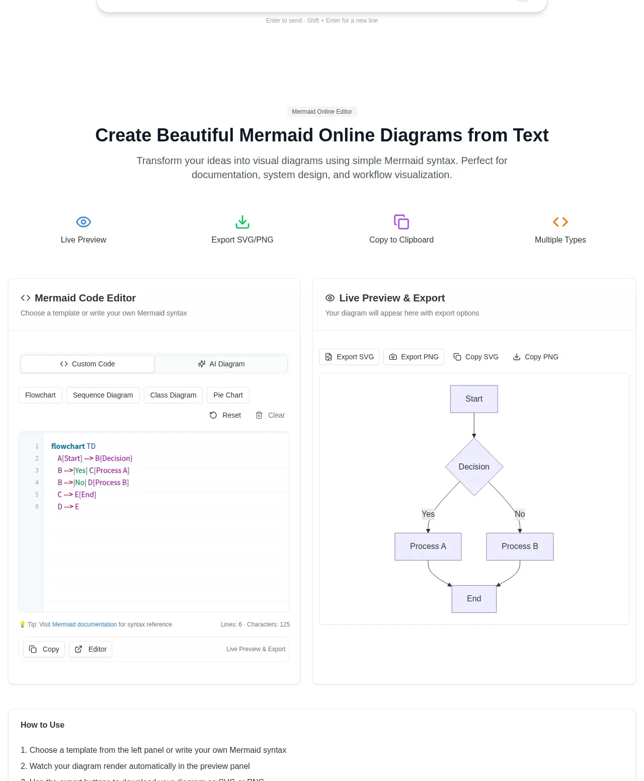 mermaidonline.live feature grid component