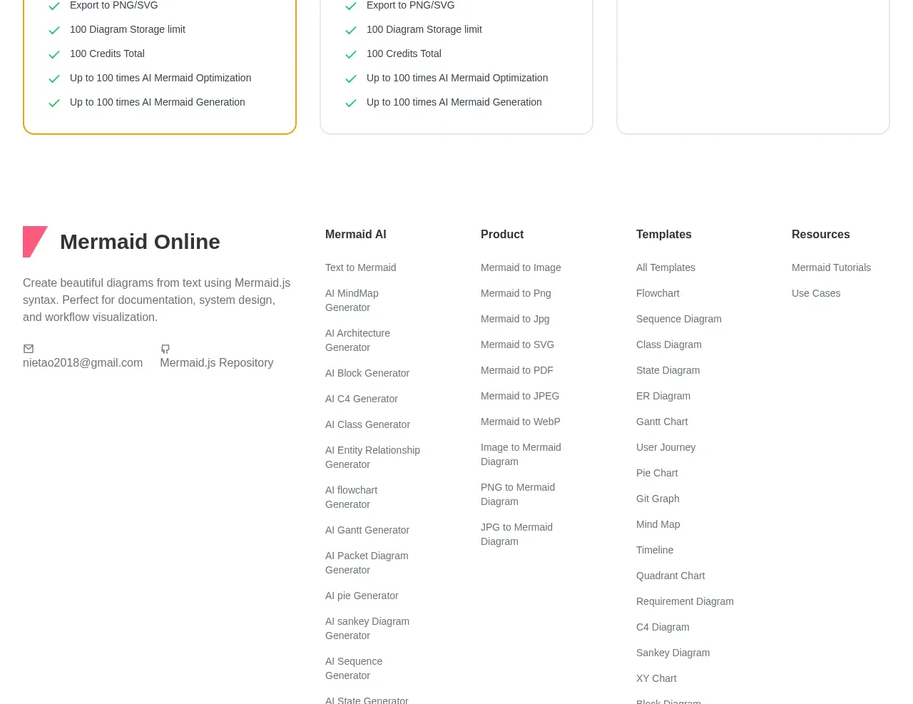 mermaidonline.live pricing table component