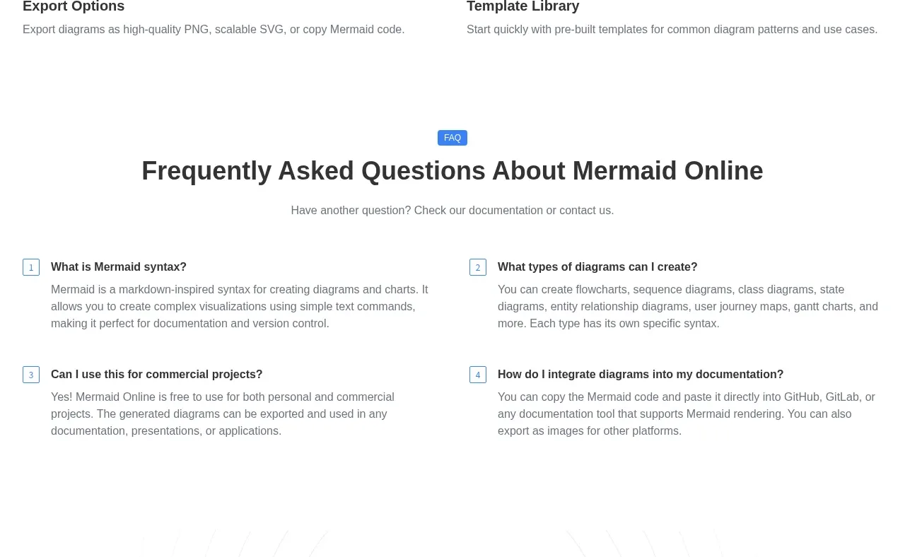 mermaidonline.live feature grid component