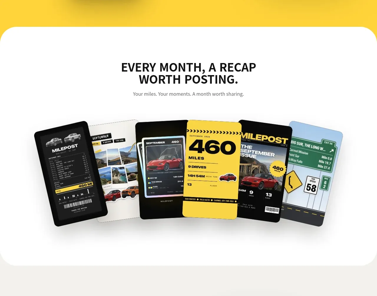 Milepost gallery component