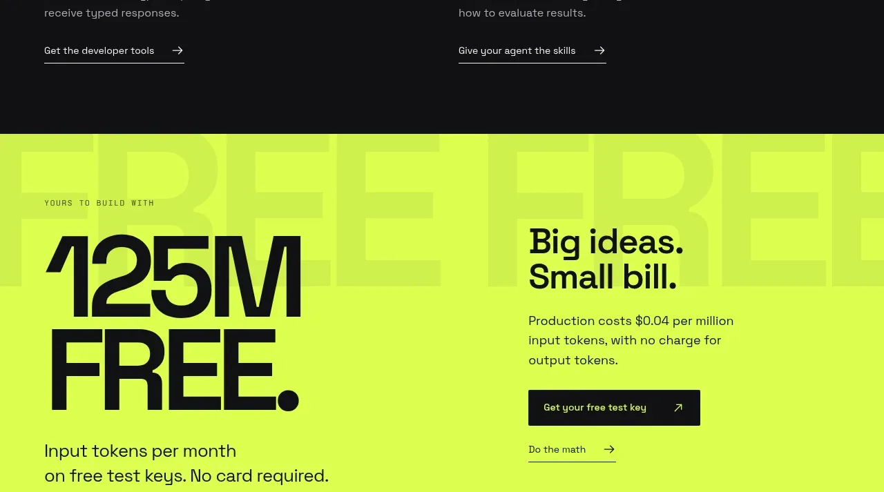 Milliseconds.ai call to action component
