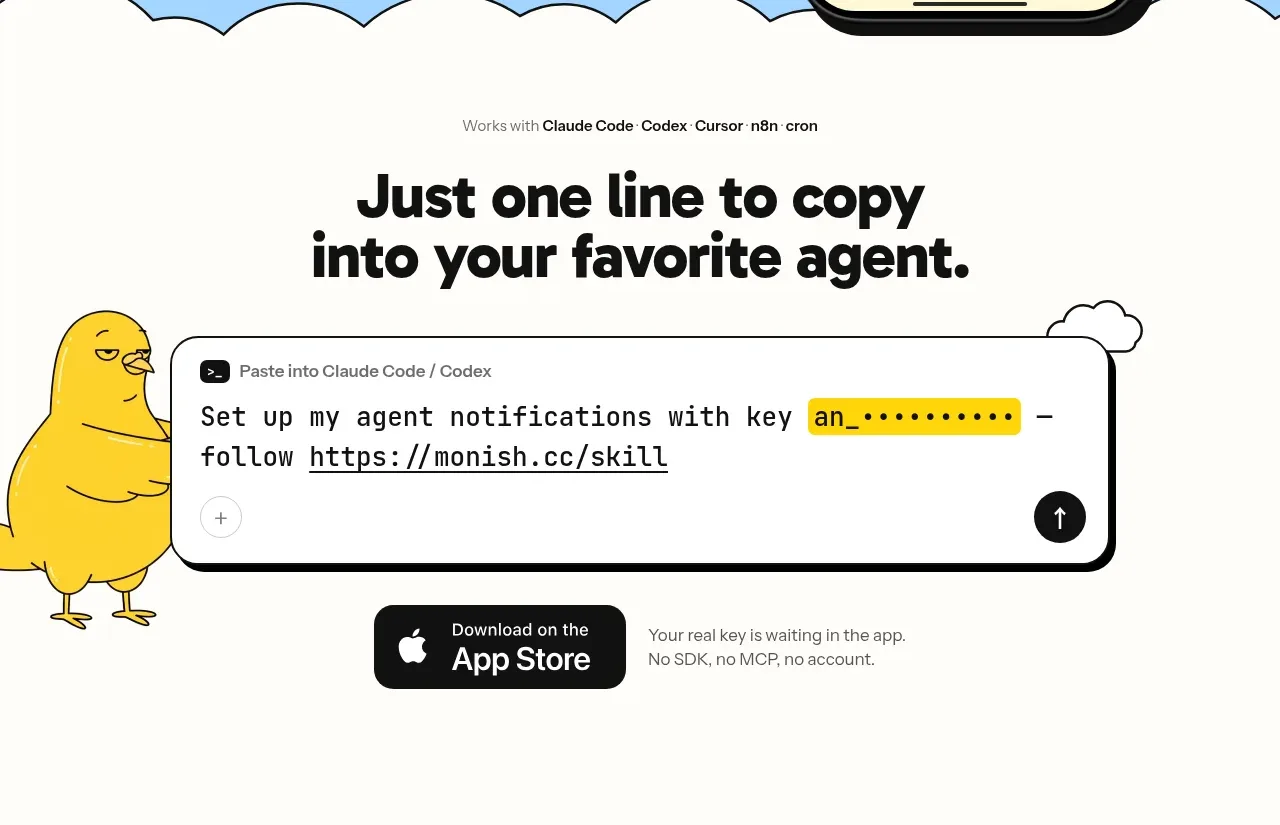 Monish call to action component