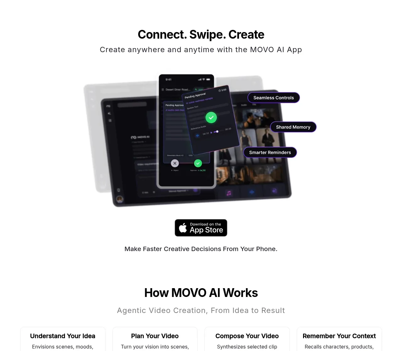 MOVO AI call to action component
