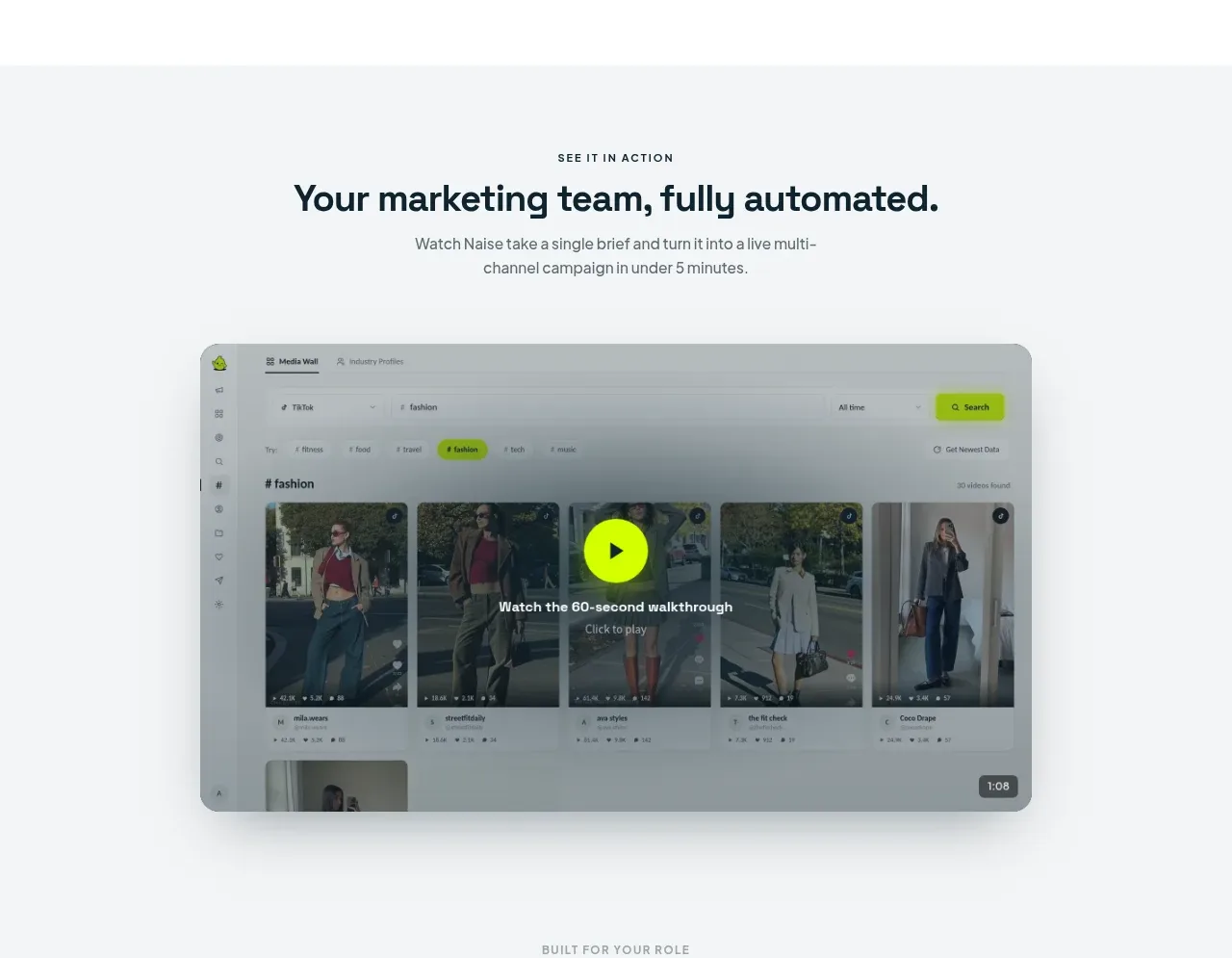 Naise AI gallery component