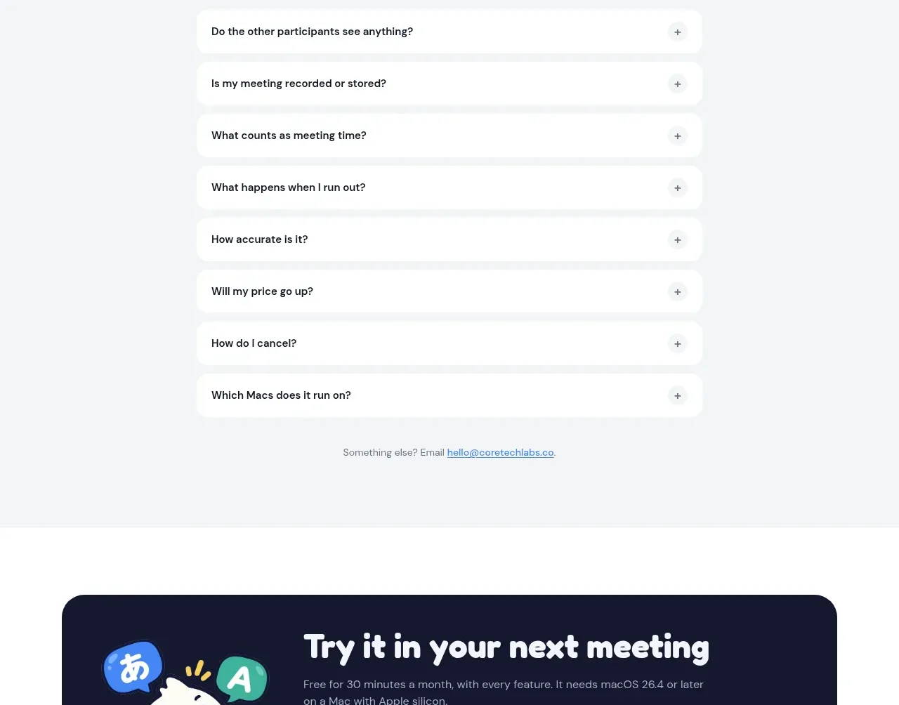 NANI??? faq component