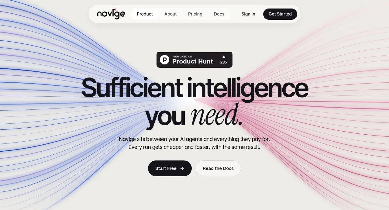 Navige hero component