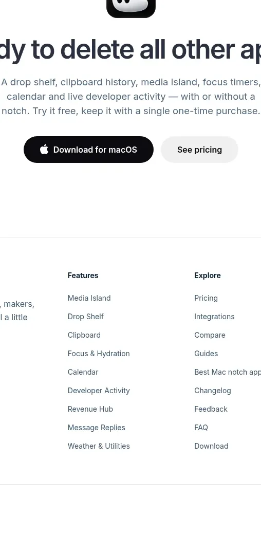 NotchPop faq component