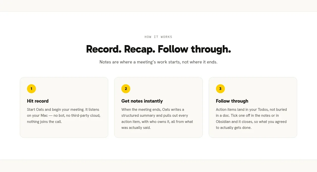 Oats feature grid component