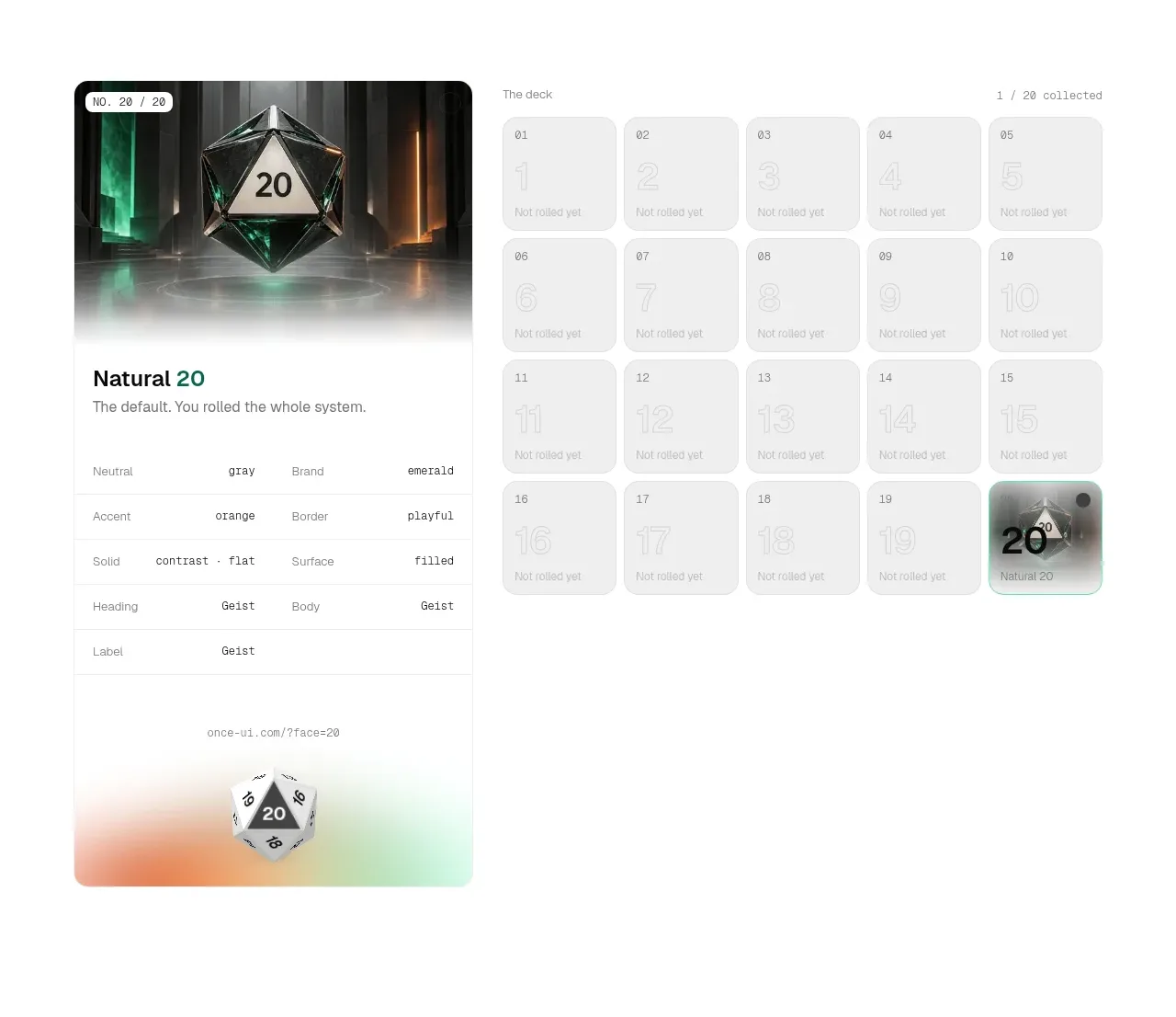 Once UI 2.0 feature grid component