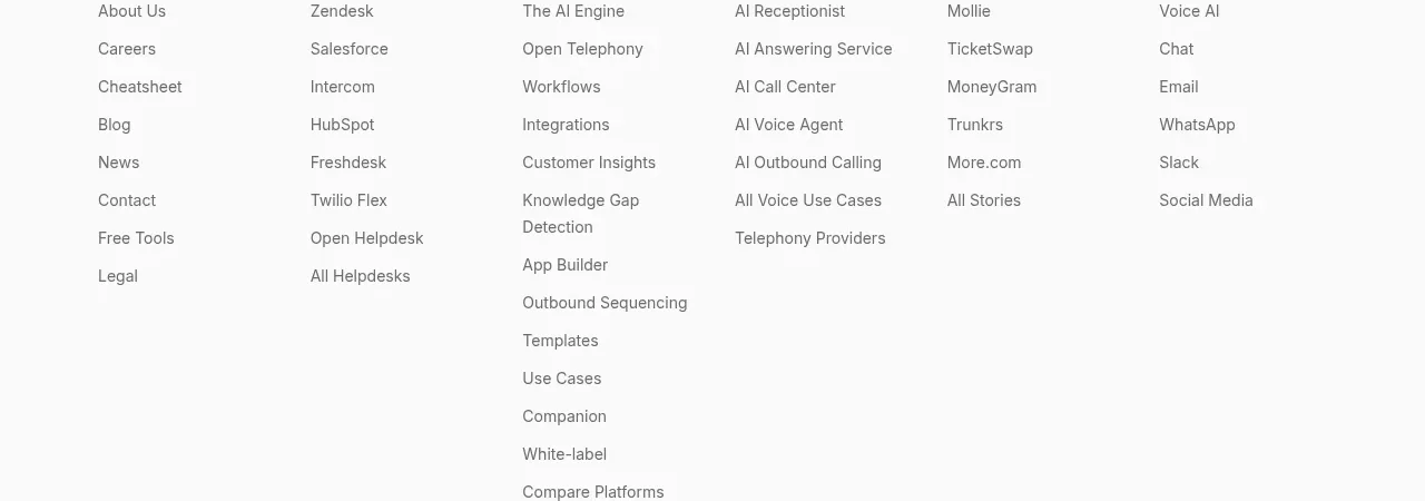 Open For sales call to action component