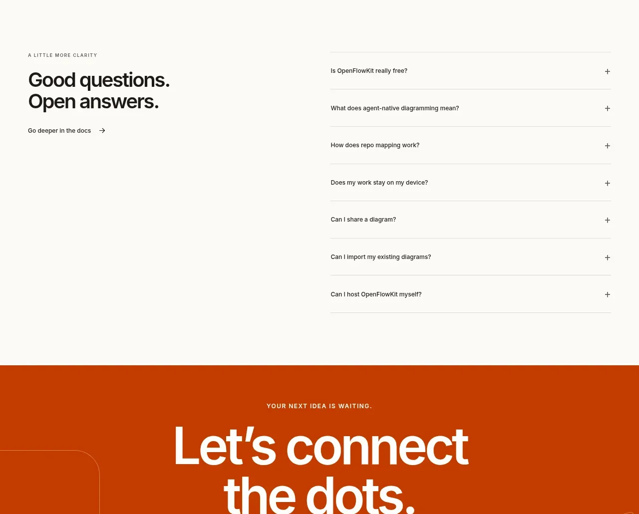 OpenFlowKit 2 call to action component