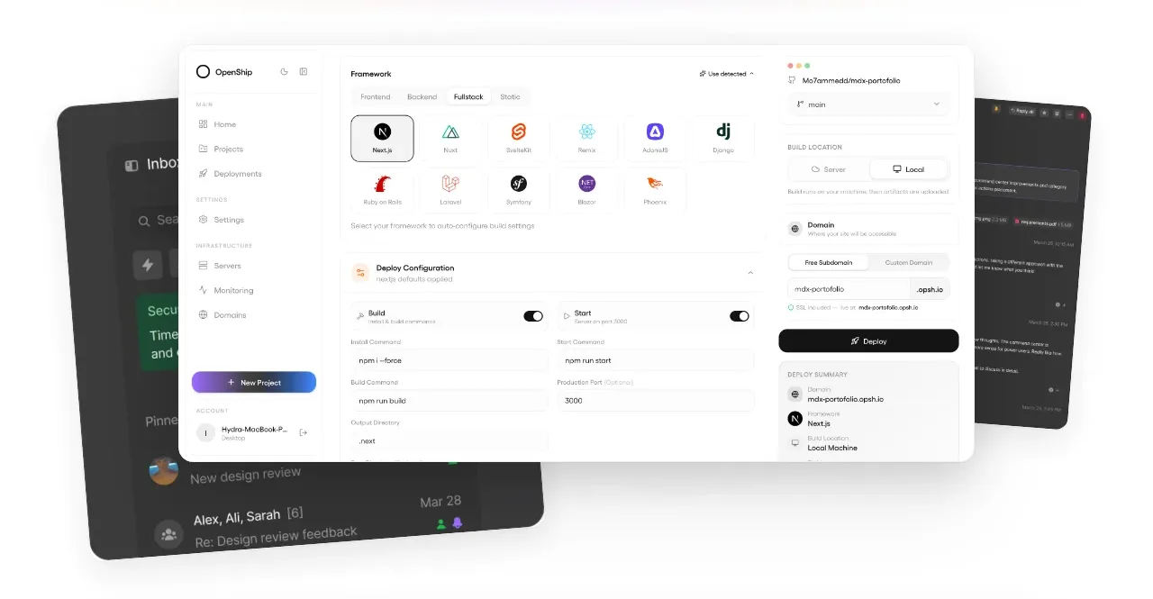 OpenShip Cloud gallery component