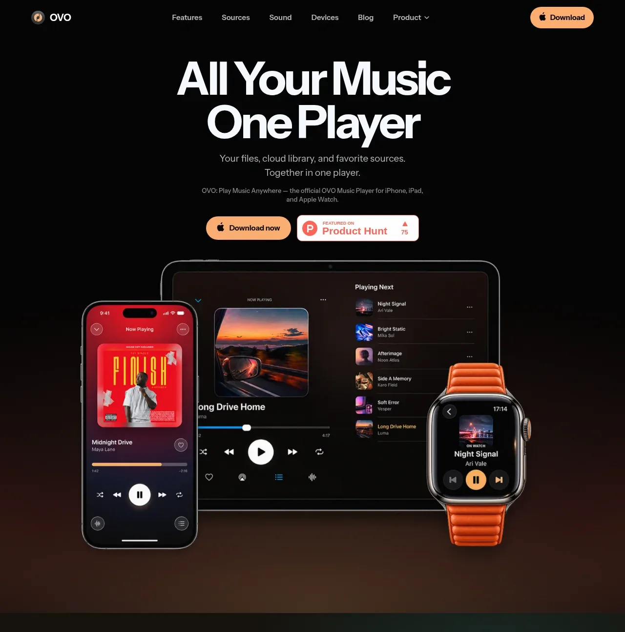 OVO hero component
