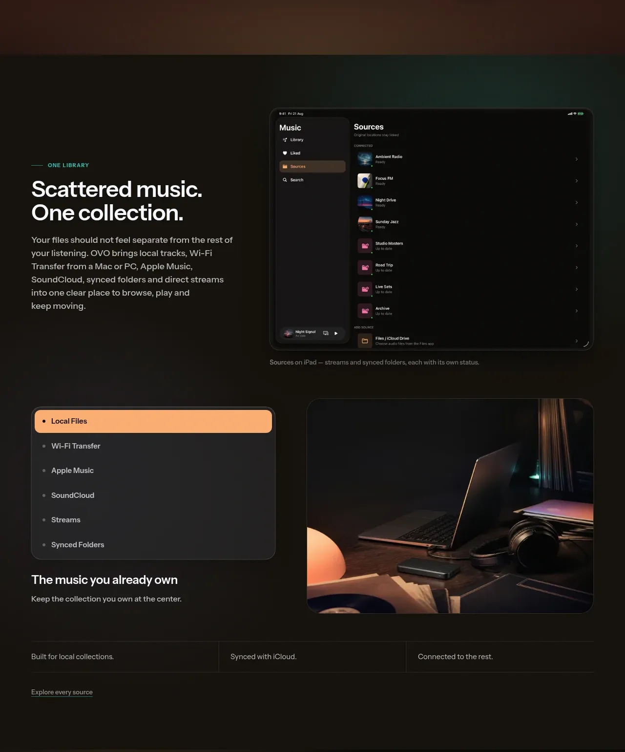 OVO feature grid component