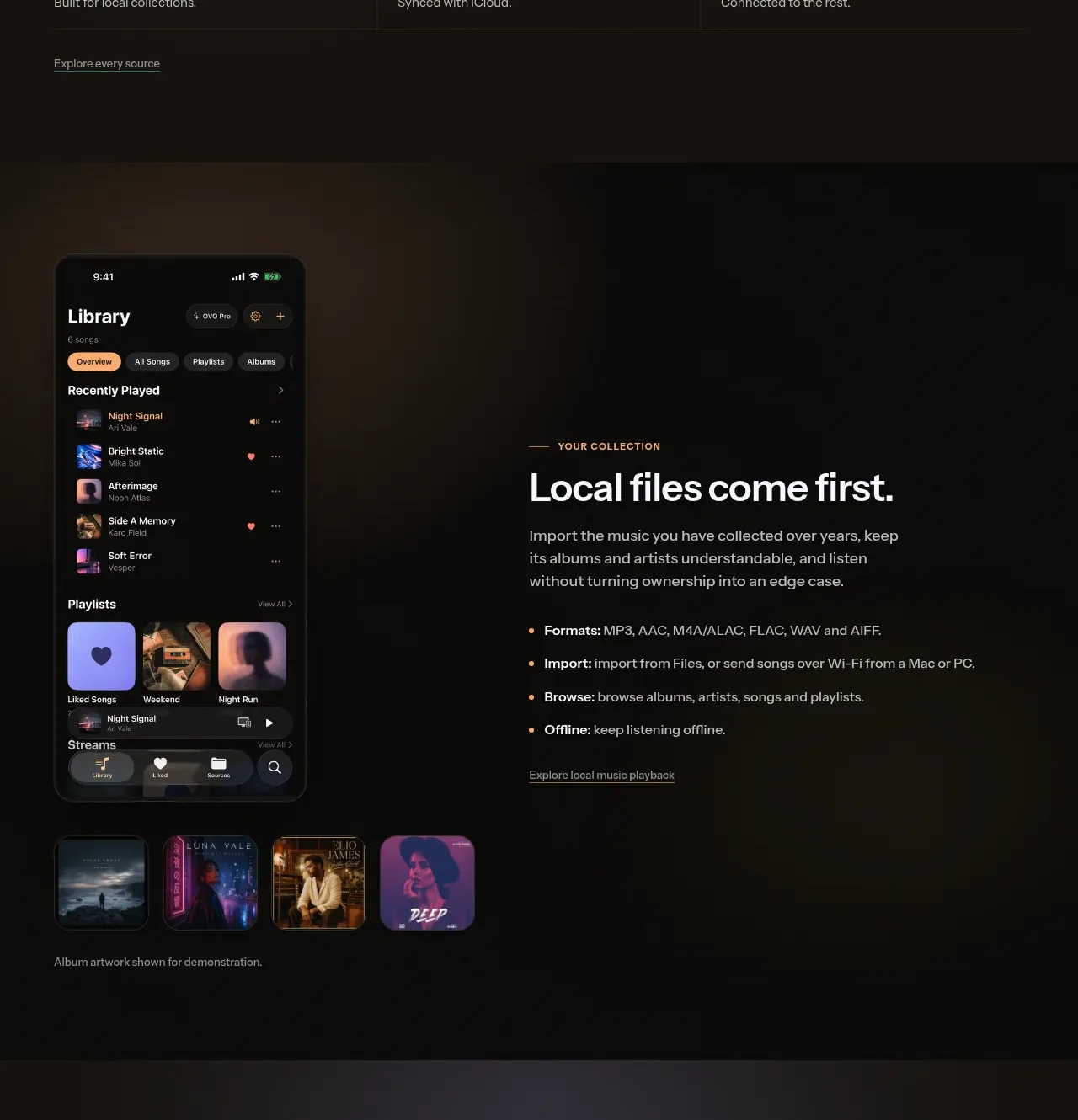 OVO feature grid component