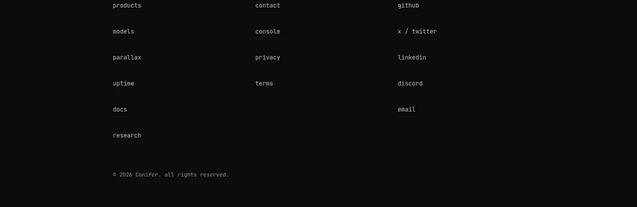 Parallax footer component