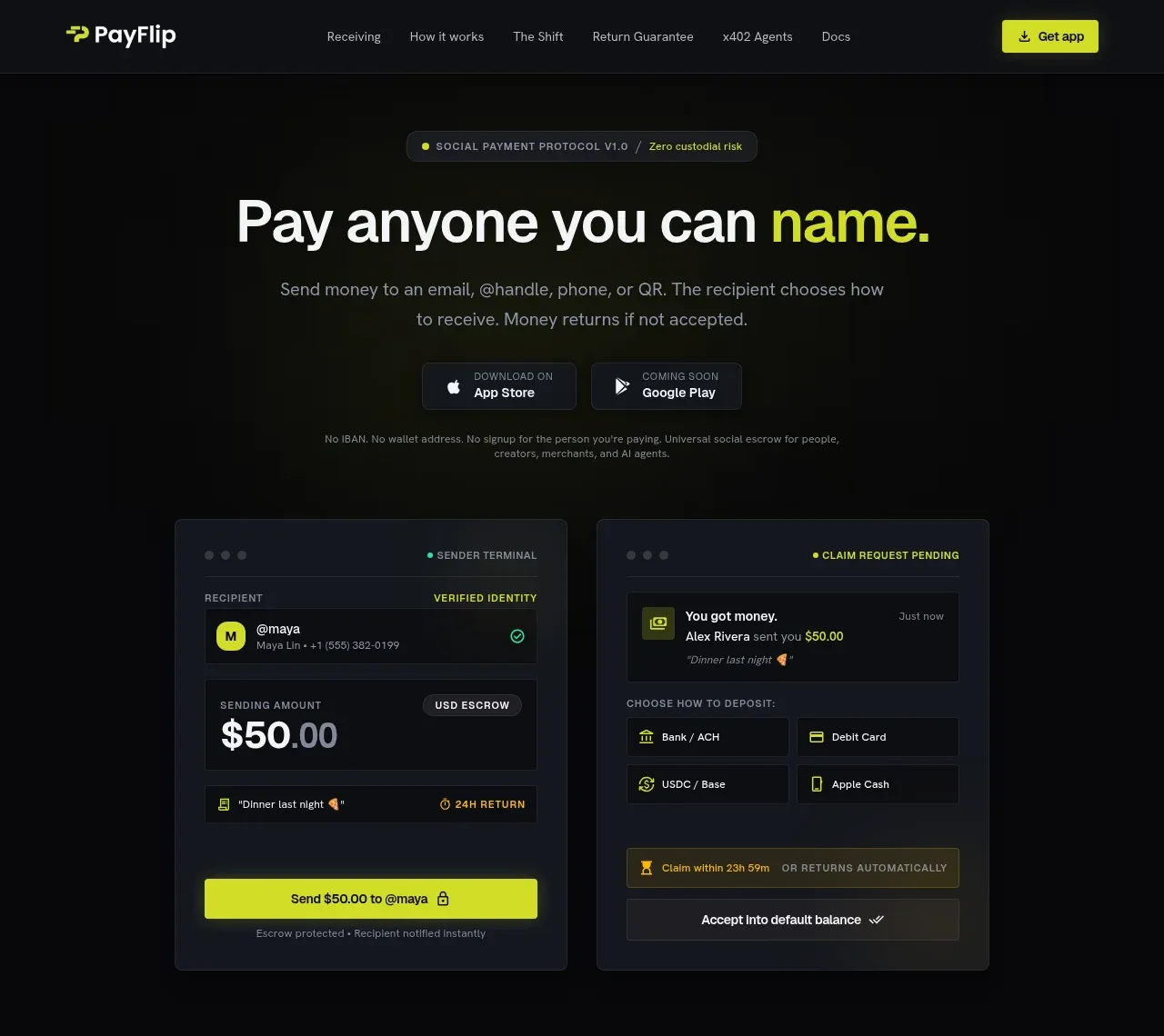 Payflip hero component