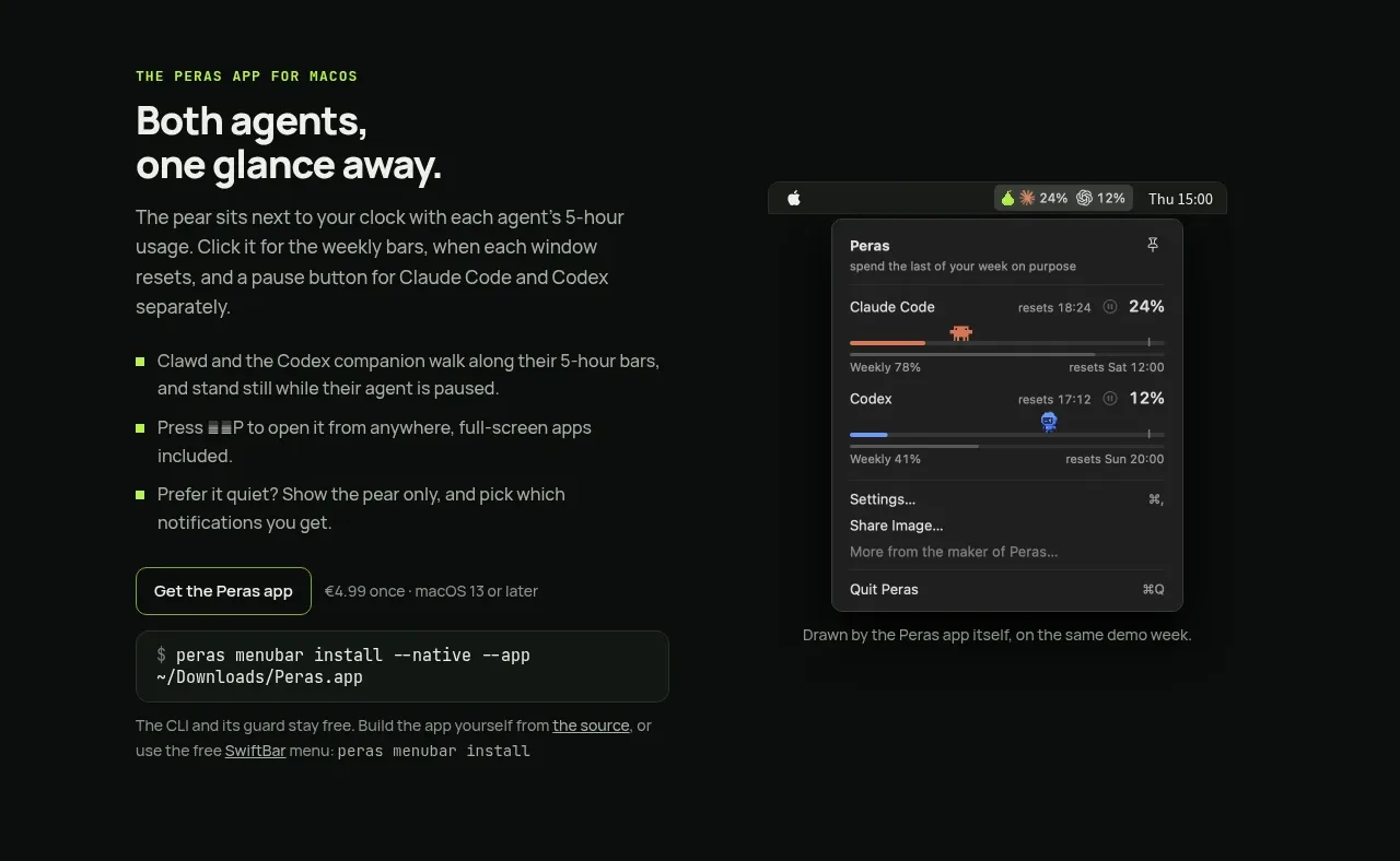 Peras feature grid component