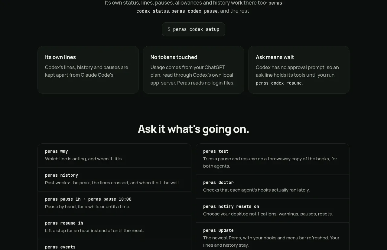 Peras feature grid component