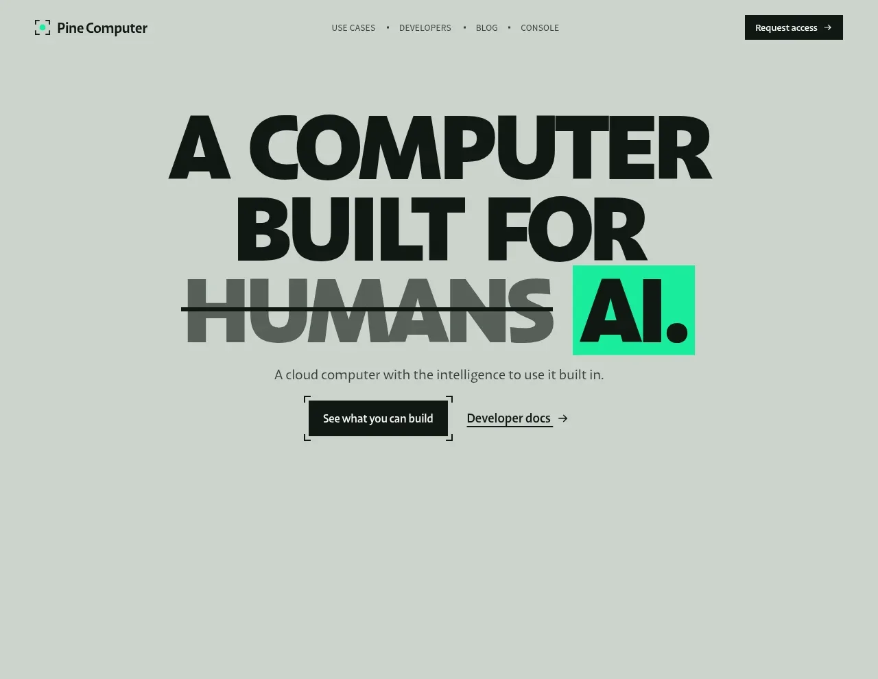 Pine Computer hero component