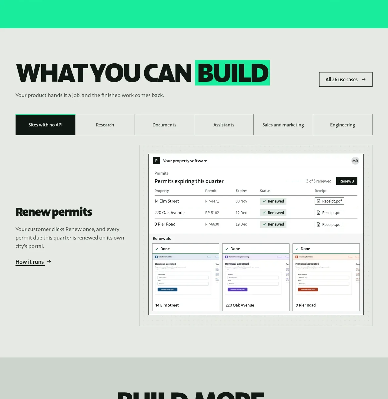 Pine Computer feature grid component