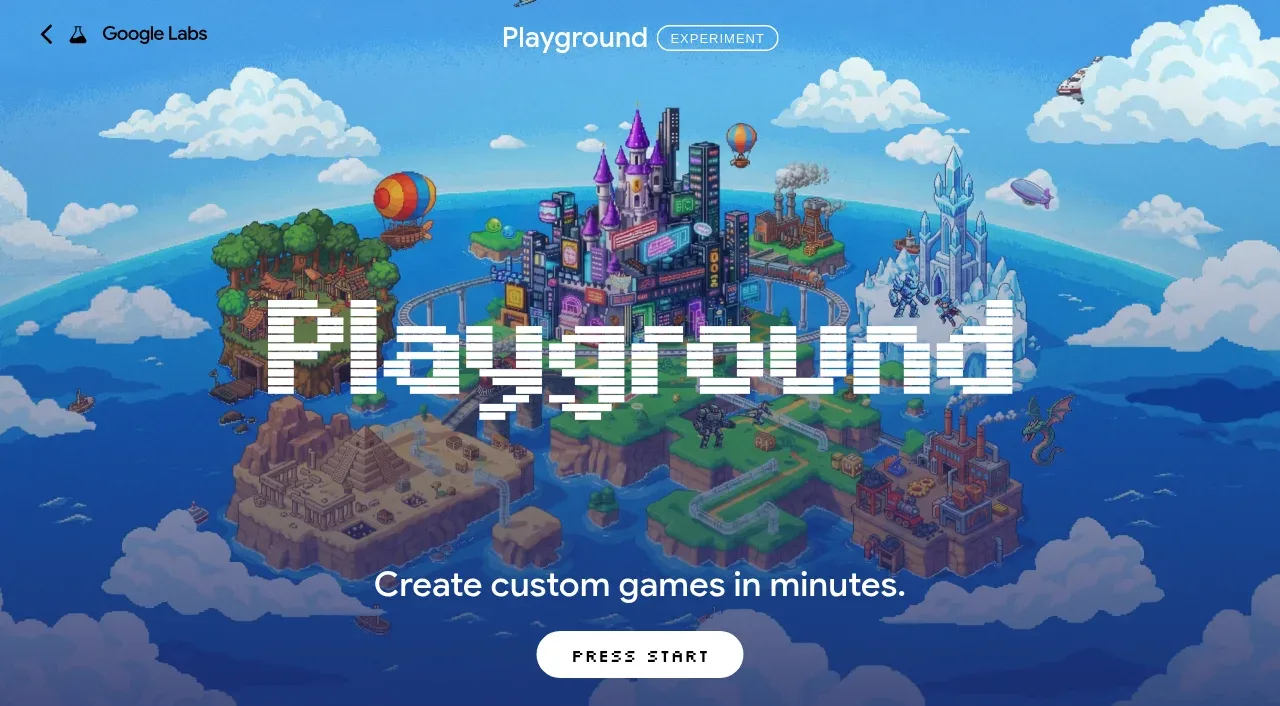 Playground by Google Labs hero component