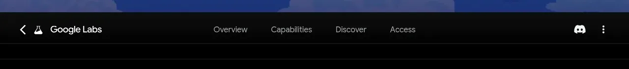 Playground by Google Labs navigation component