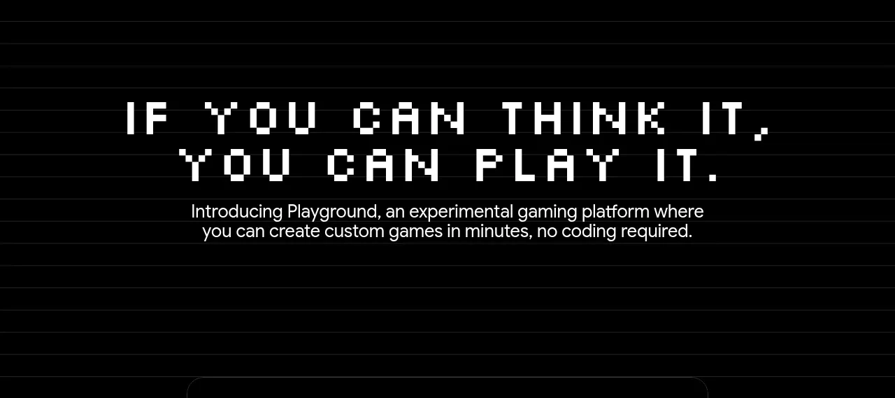 Playground by Google Labs hero component