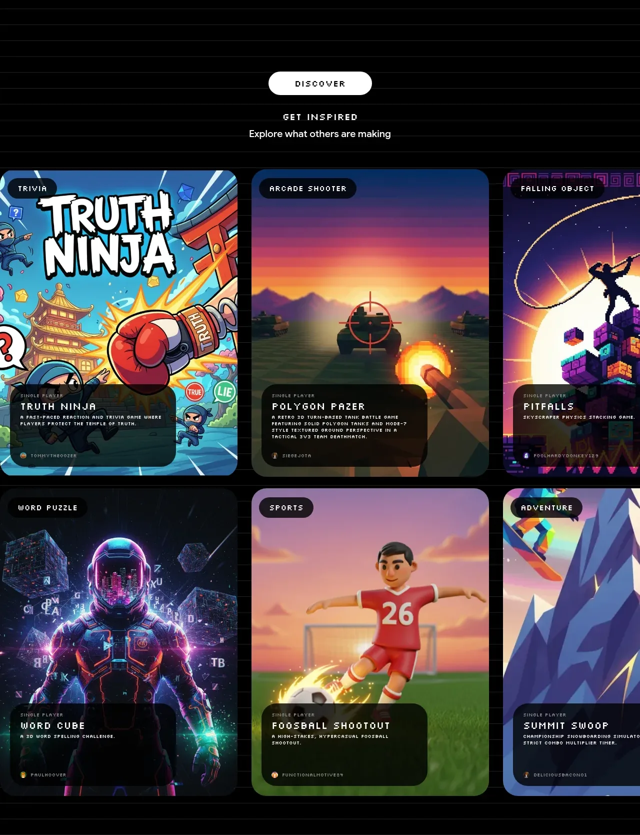 Playground by Google Labs gallery component
