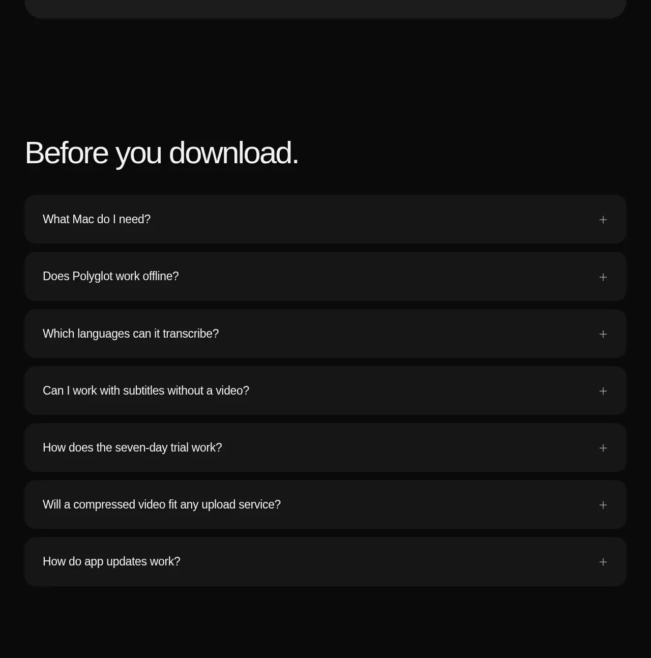Polyglot faq component