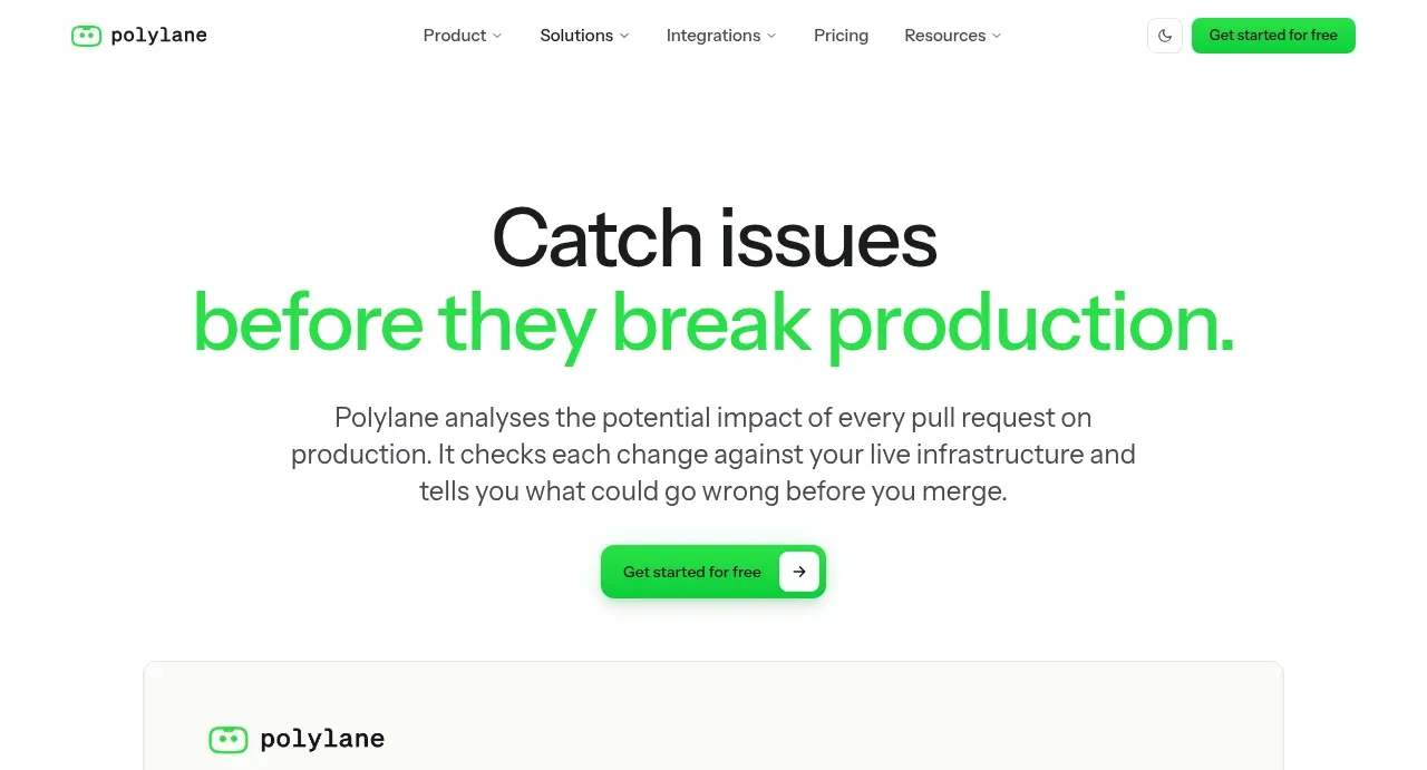 Polylane Impact Analysis hero component