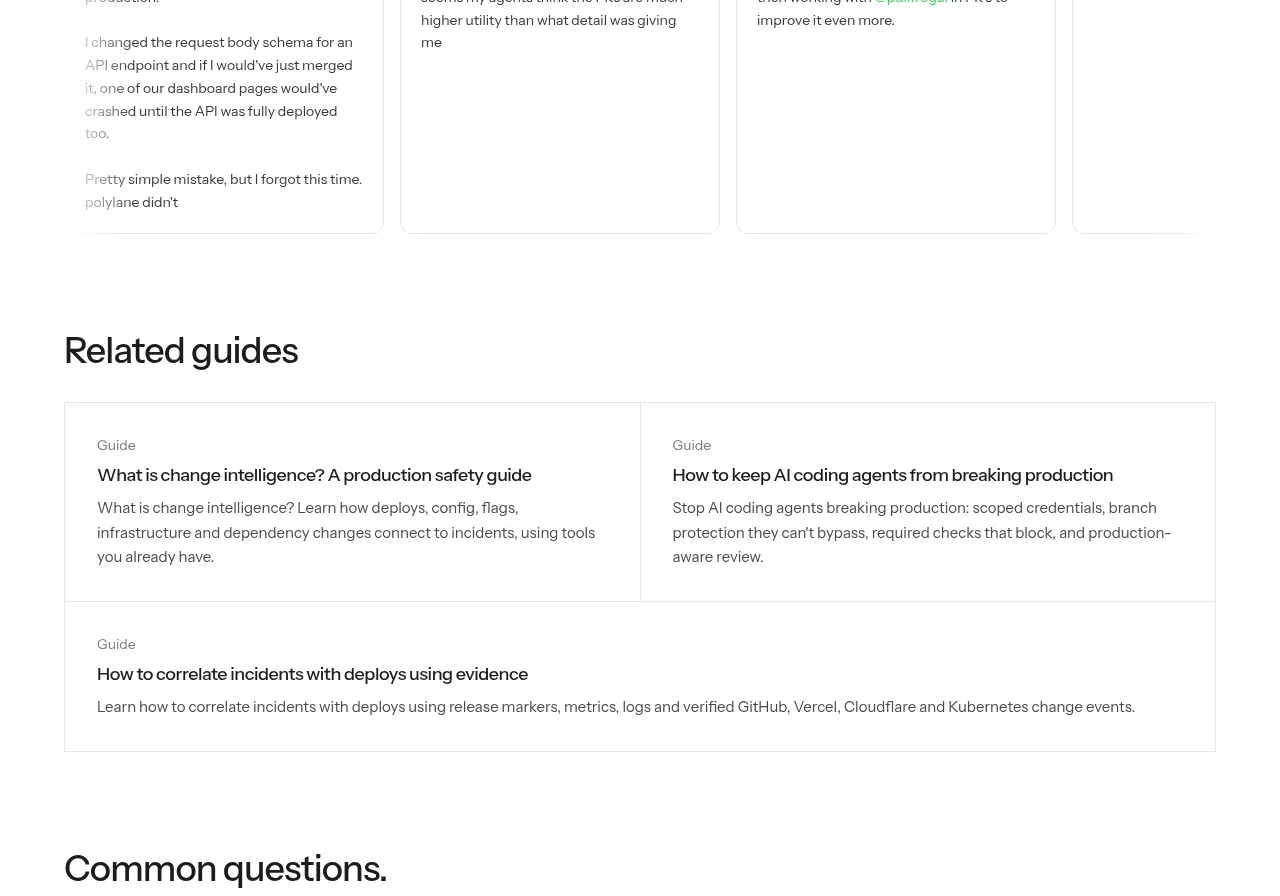 Polylane Impact Analysis testimonials component