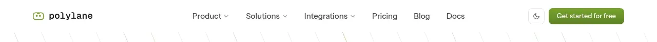 Polylane navigation component
